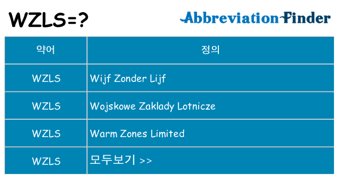 wzls 대 한 무엇을 서가