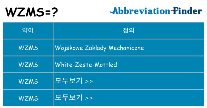 wzms 대 한 무엇을 서가