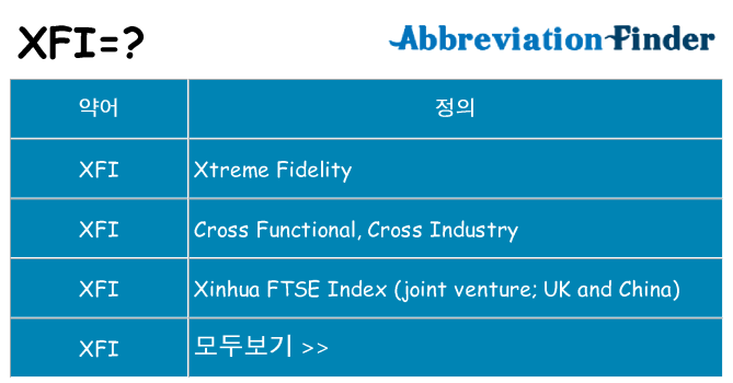 xfi 대 한 무엇을 서가