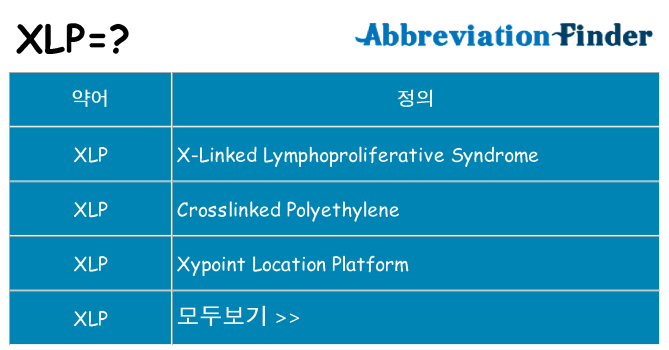 xlp 대 한 무엇을 서가