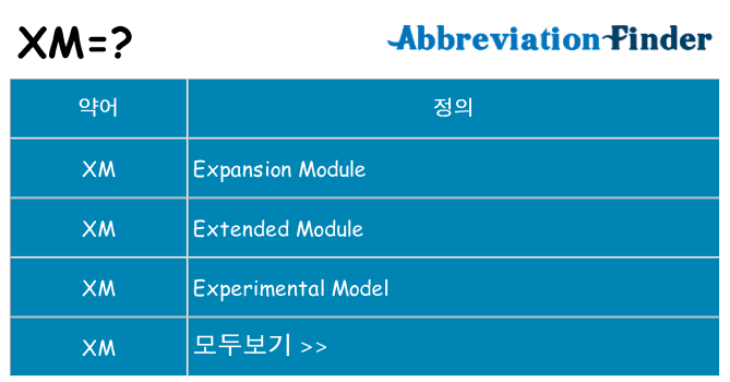 xm 대 한 무엇을 서가