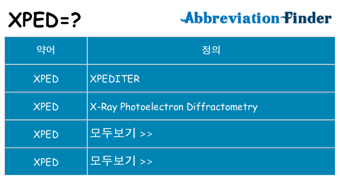 xped 대 한 무엇을 서가