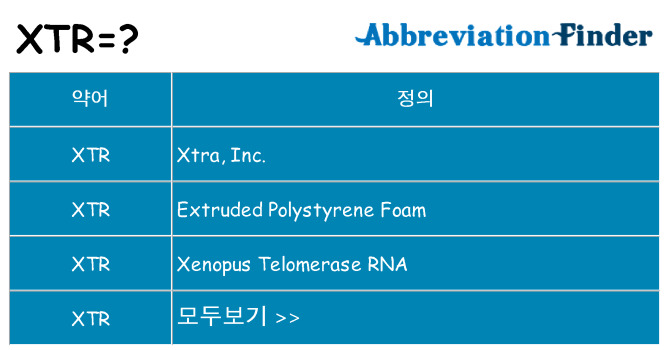 xtr 대 한 무엇을 서가
