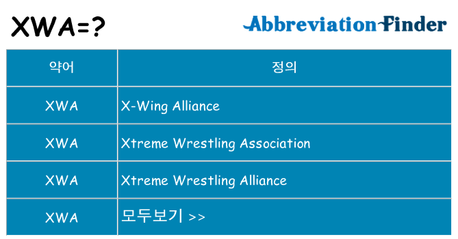 xwa 대 한 무엇을 서가