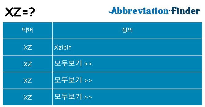 xz 대 한 무엇을 서가