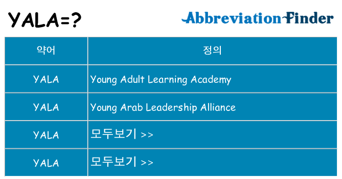 yala 대 한 무엇을 서가