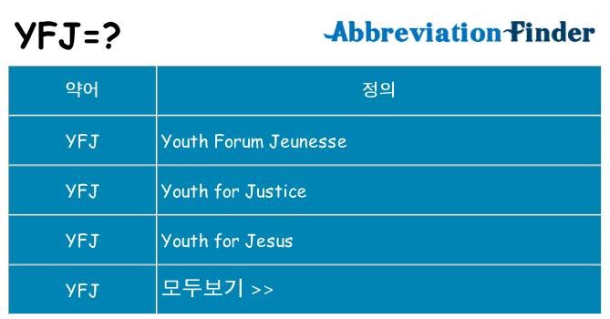 yfj 대 한 무엇을 서가