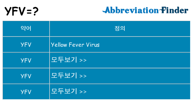 yfv 대 한 무엇을 서가