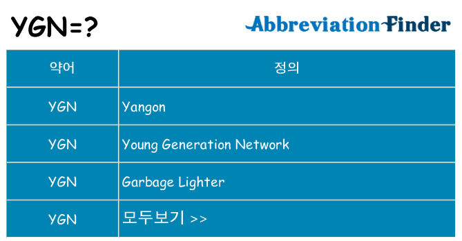 ygn 대 한 무엇을 서가
