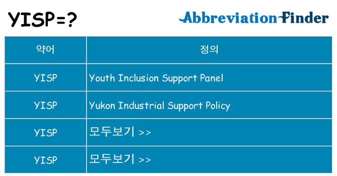 yisp 대 한 무엇을 서가