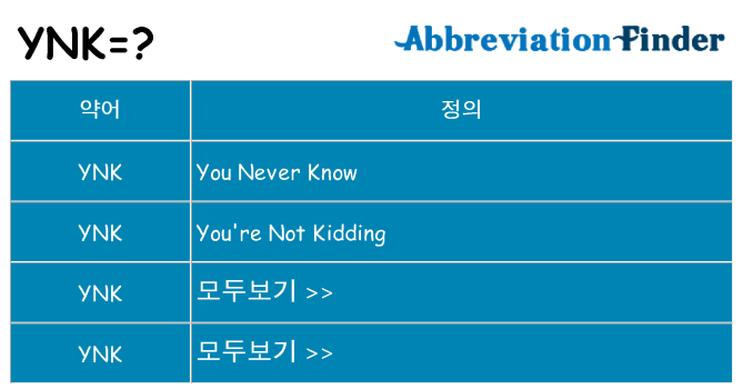 ynk 대 한 무엇을 서가