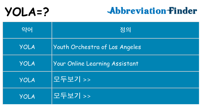 yola 대 한 무엇을 서가