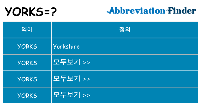 yorks 대 한 무엇을 서가