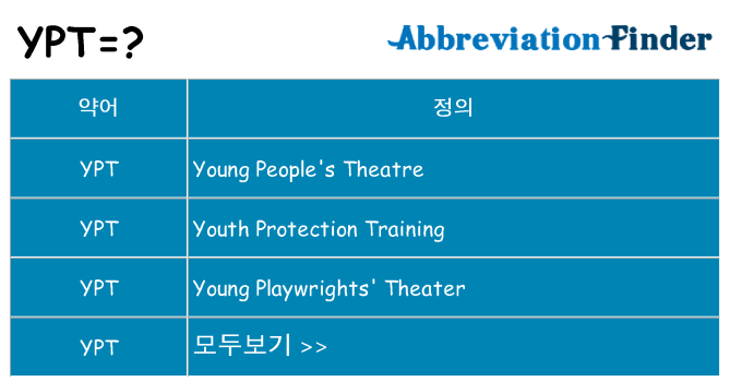 ypt 대 한 무엇을 서가