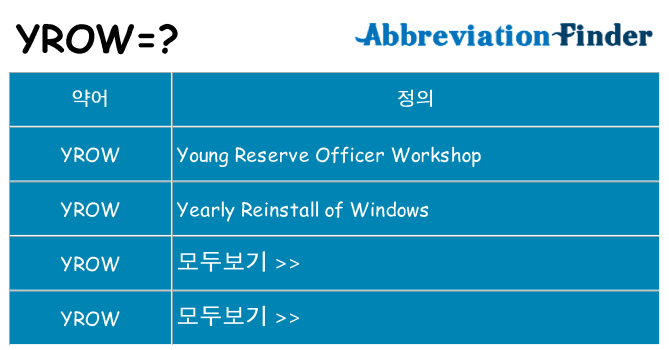 yrow 대 한 무엇을 서가