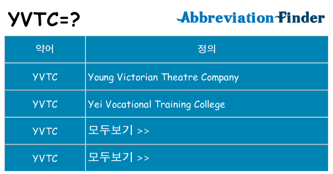 yvtc 대 한 무엇을 서가