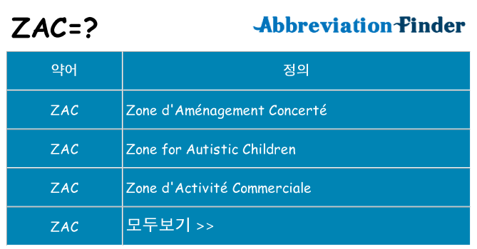 zac 대 한 무엇을 서가