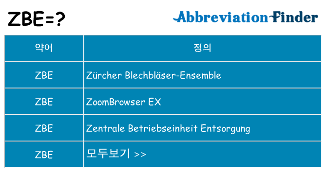 zbe 대 한 무엇을 서가