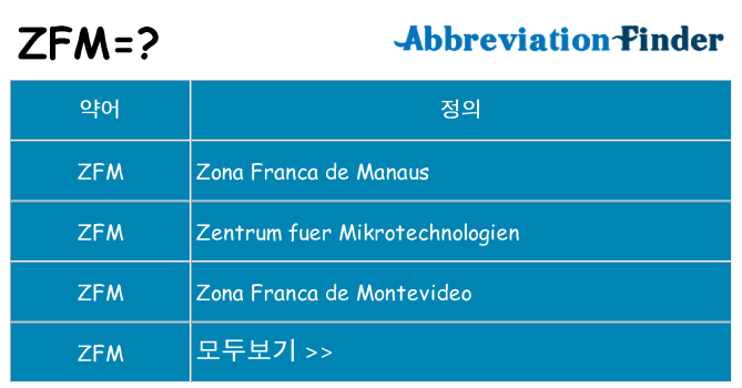 zfm 대 한 무엇을 서가