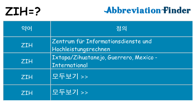 zih 대 한 무엇을 서가