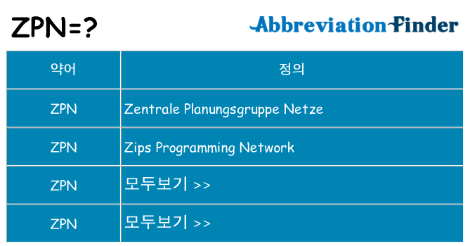 zpn 대 한 무엇을 서가
