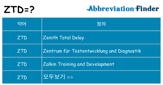 ztd 대 한 무엇을 서가