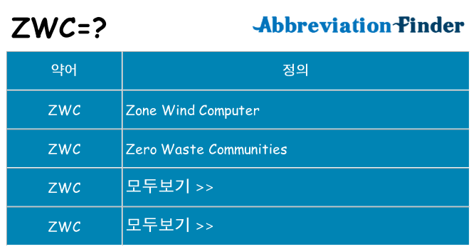 zwc 대 한 무엇을 서가