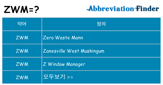 zwm 대 한 무엇을 서가