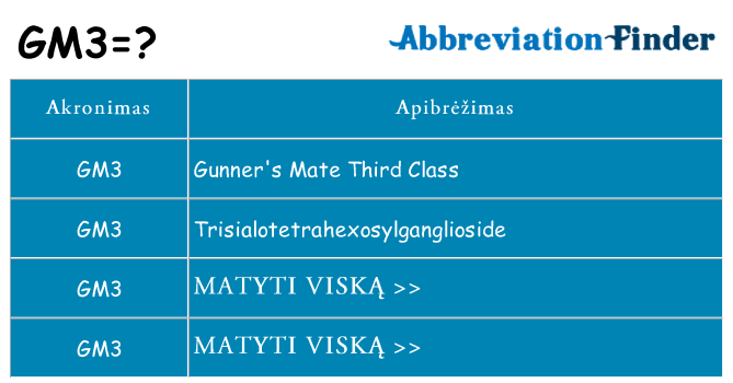 Ką gm3 stovėti