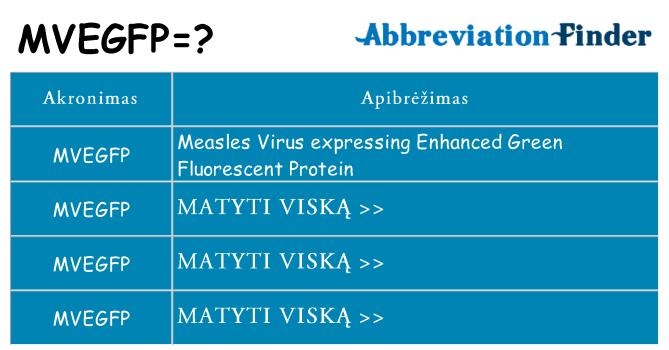 Ką mvegfp stovėti