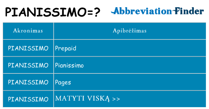 Ką pianissimo stovėti