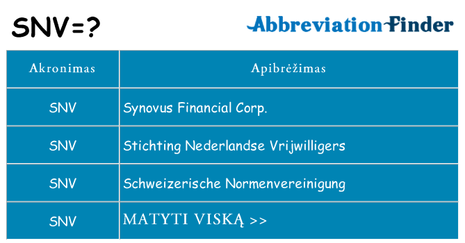 Ką snv stovėti