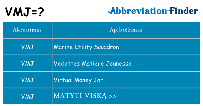 Ką vmj stovėti