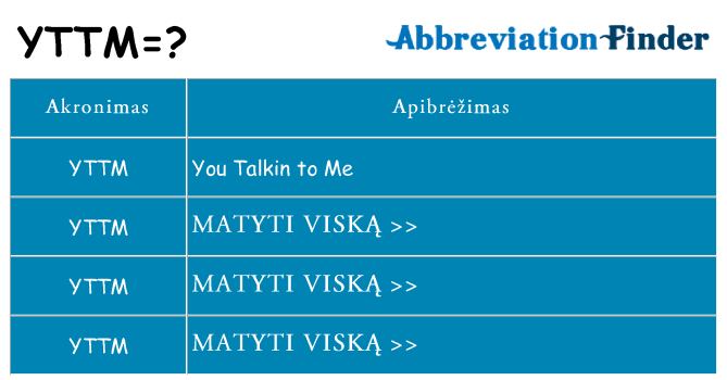 Ką yttm stovėti