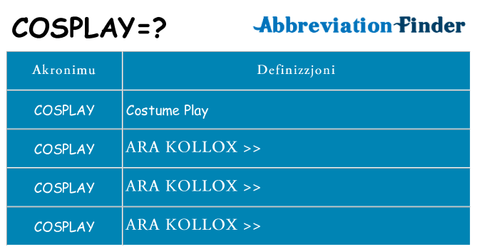Dak ma cosplay joqgħod għal