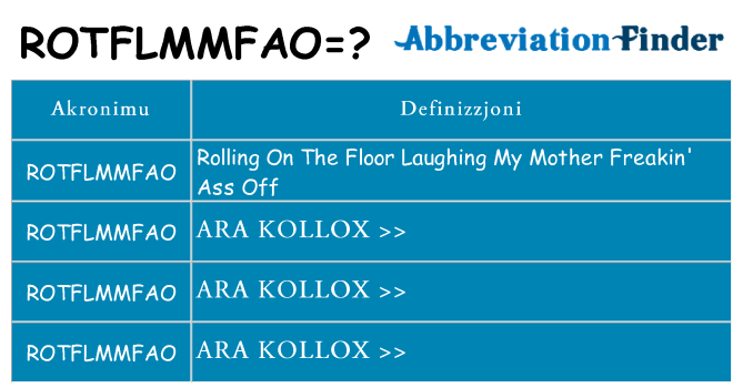 Dak ma rotflmmfao joqgħod għal