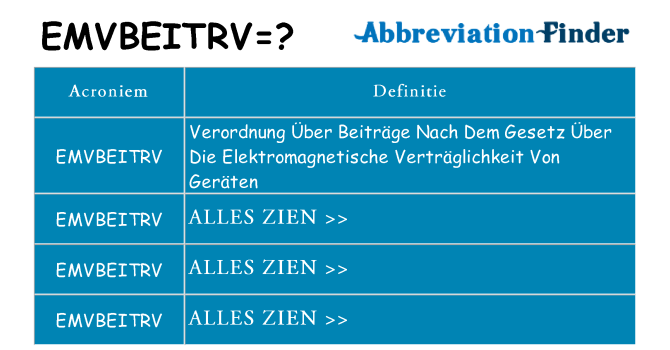 Wat staat emvbeitrv voor