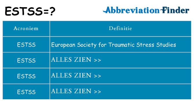Wat staat estss voor