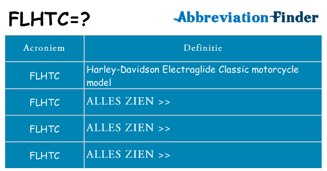 Wat staat flhtc voor