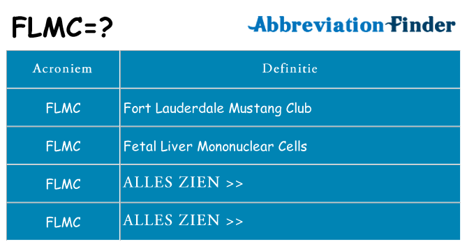 Wat staat flmc voor