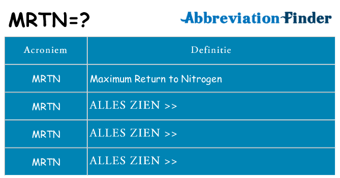 Wat staat mrtn voor