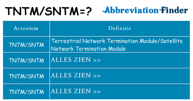 Wat staat tntmsntm voor