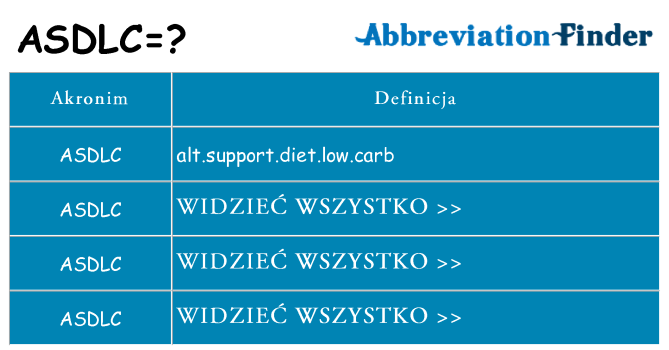 Co asdlc oznaczać