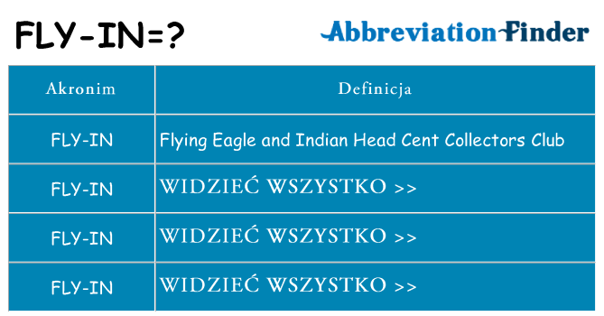 Co fly-in oznaczać