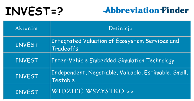 Co invest oznaczać