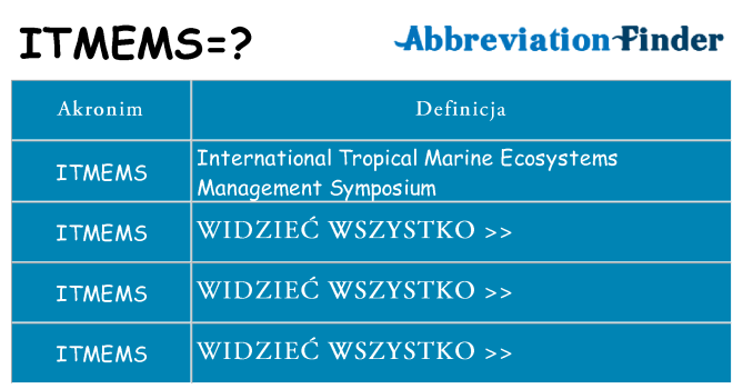 Co itmems oznaczać