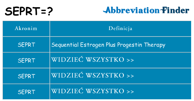 Co seprt oznaczać