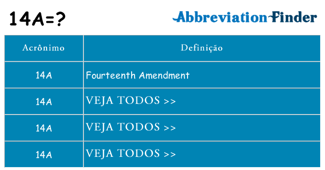 14a de quê