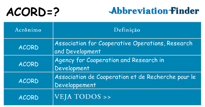 acord de quê
