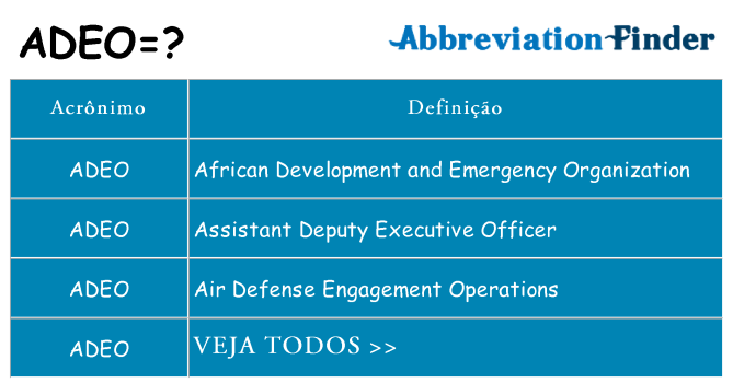 adeo de quê